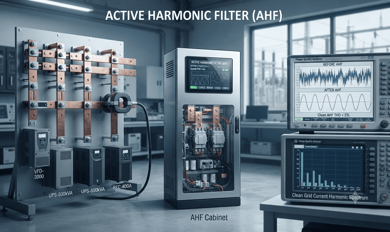 Active Harmonic Filter panel - Arson Engineering